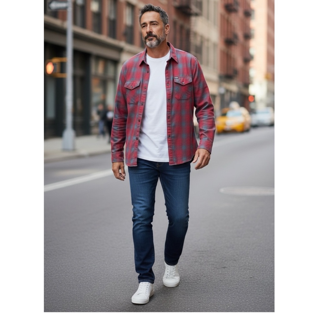 Dixxon Pulaski Flannel Button Front Long Sleeve S… - image 1